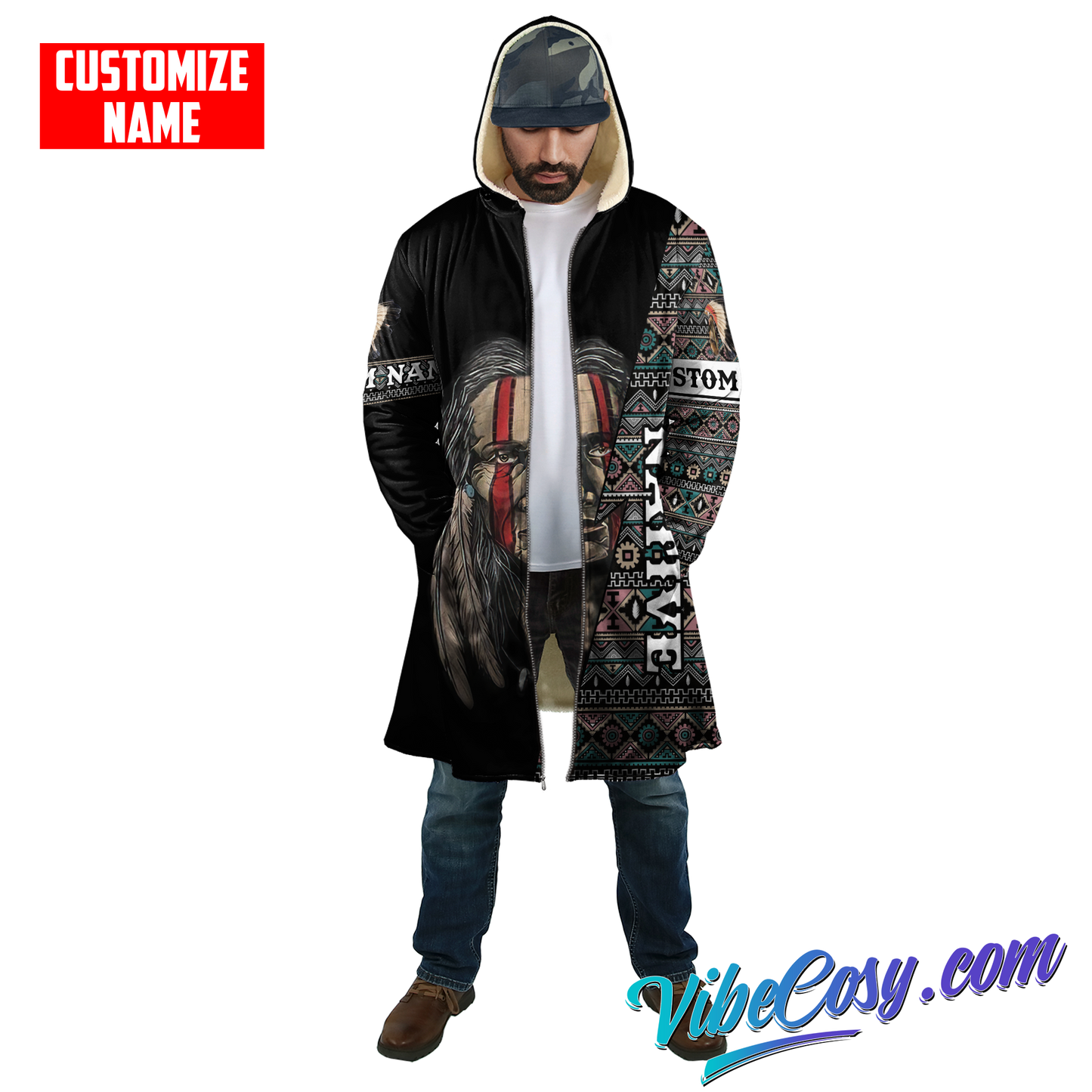 Customized Name Native American 3D All Over Printed Unisex Shirts