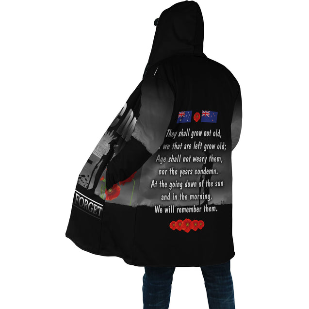 Remember Anzac Day Premium Unisex Hoodie ML