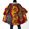 Aboriginal Turtles Map Australia Cloak shirts