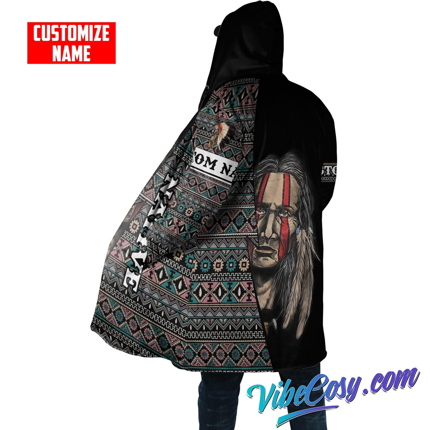 Customized Name Native American 3D All Over Printed Unisex Shirts
