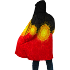 Aboriginal Flag Indigenous Sun Painting Art 3D design shirts