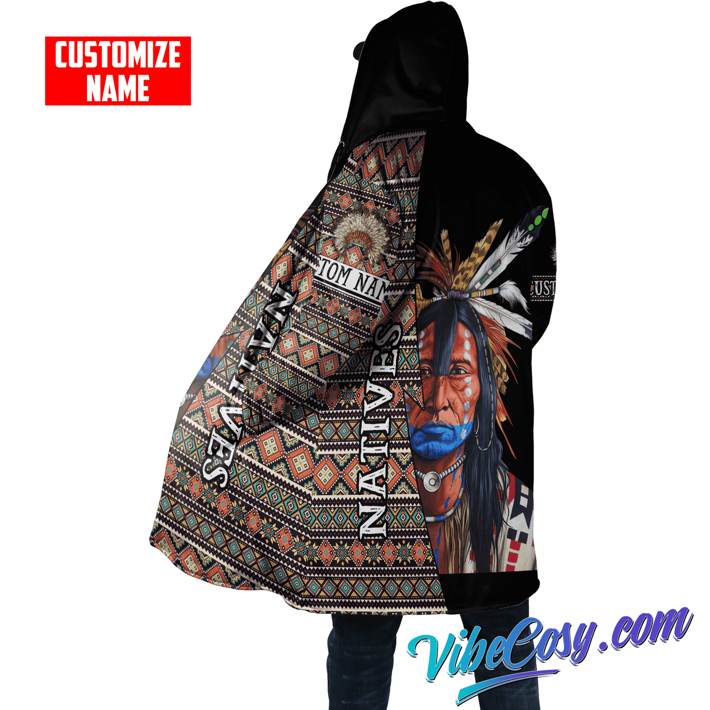 Customized Name Native American 3D All Over Printed Unisex Shirts