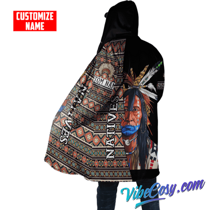 Customized Name Native American 3D All Over Printed Unisex Shirts