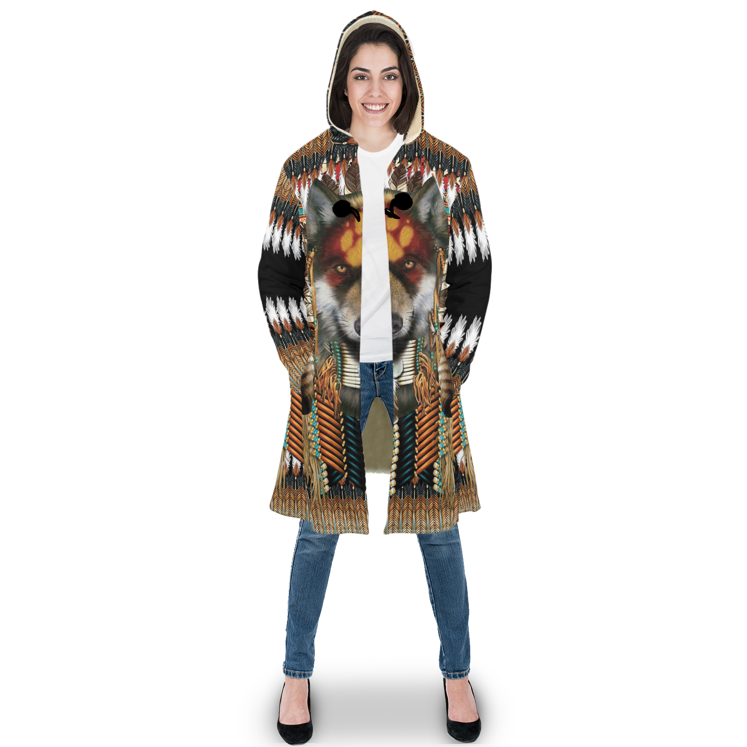 Native American 3D All Over Printed Legging + Cloak