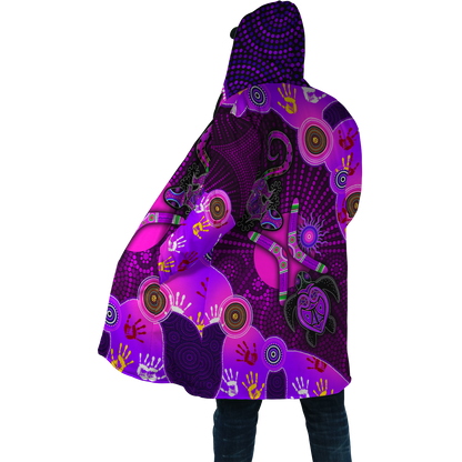Aboriginal Naidoc Week 2021 Purple Turtle Lizard Sun Cloak