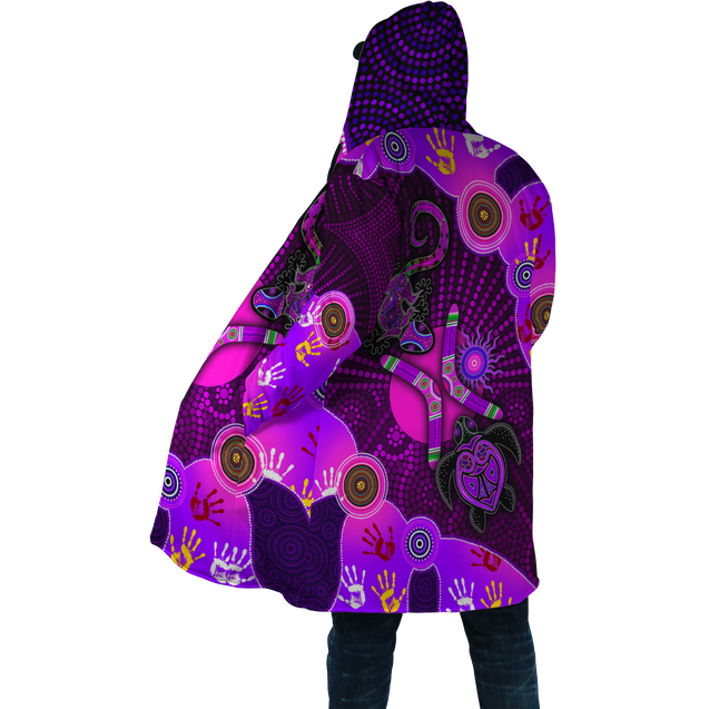 Aboriginal Naidoc Week 2021 Purple Turtle Lizard Sun Cloak