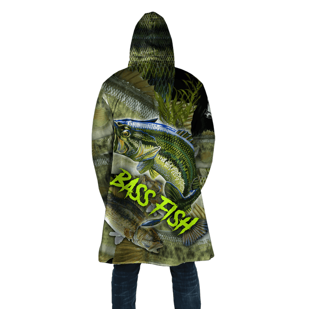 Bass fishing on skin 3D print fishing shirt for men and women