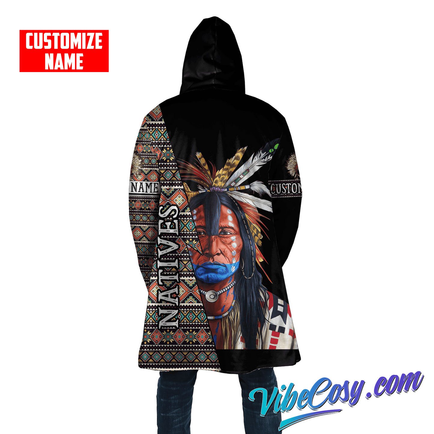 Customized Name Native American 3D All Over Printed Unisex Shirts