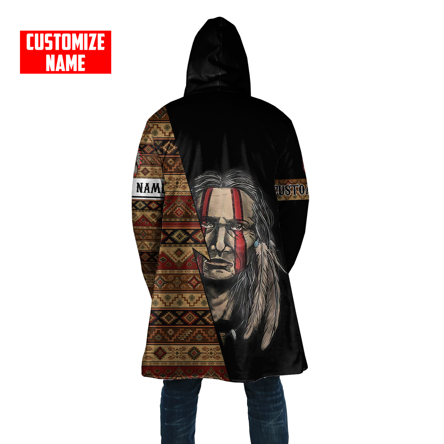 Customized name Native American 3D All Over Printed Unisex Shirts
