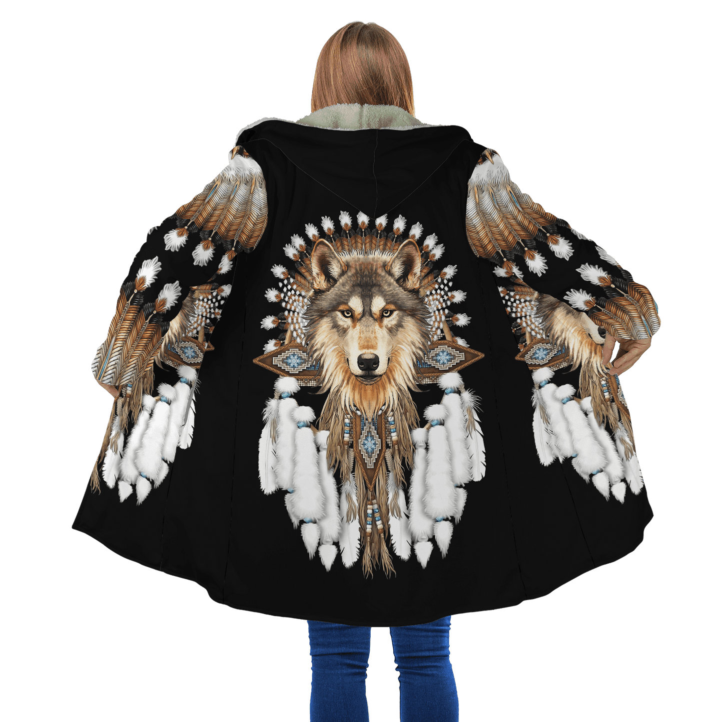Native American 3D All Over Printed Legging + Cloak