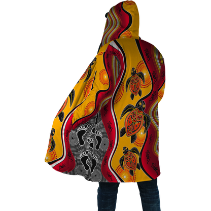 Aboriginal Turtles Map Australia Cloak shirts