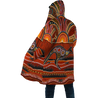 Aboriginal Kangaroo running Lizard Art Cloak for men and women