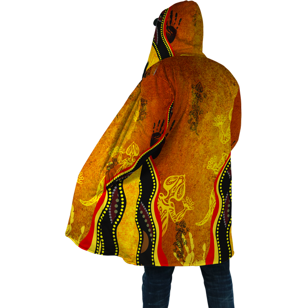 Aboriginal Rock Painting Hand Lizard Cloak shirts