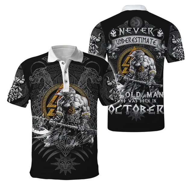 October Man Viking 3D All Over Printed Shirts  AM102032S10