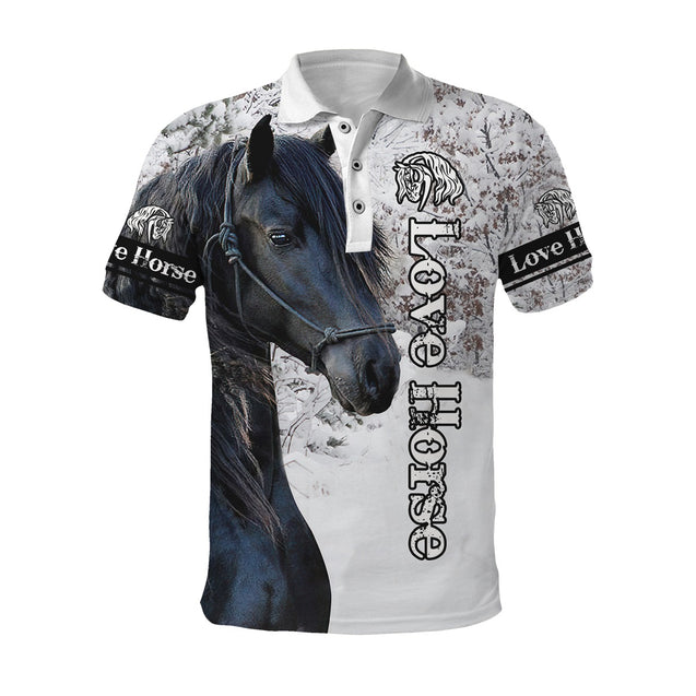 Beautiful Friesian Horse 3D All Over Printed Unisex Shirts TNA11162003