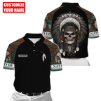 Customized name Native American 3D All Over Printed Unisex Shirts