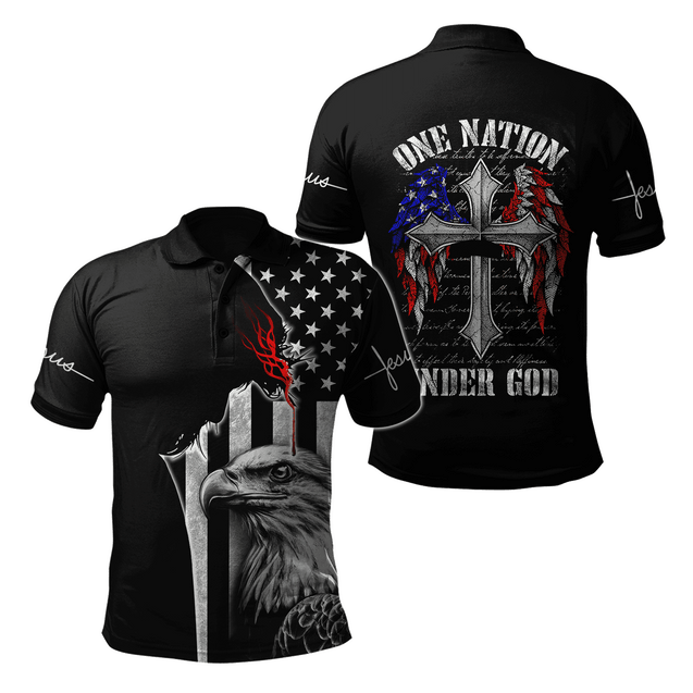 One Nation Under God 3D All Over Printed Unisex Shirts