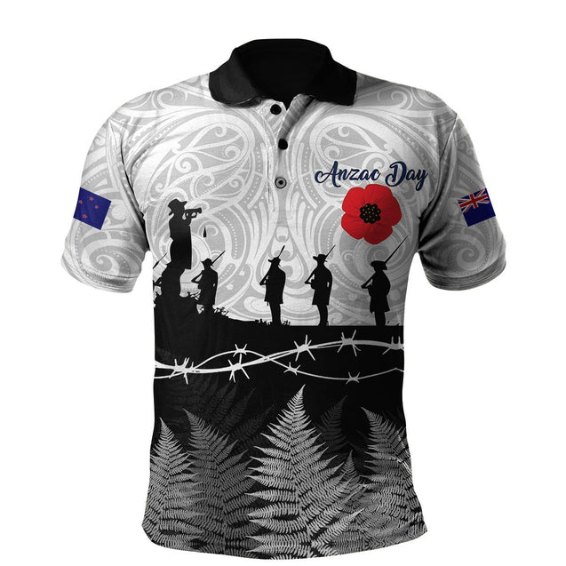 Premium Anzac Day New Zealand Maori Tattoo 3D Printed Unisex Shirts TN