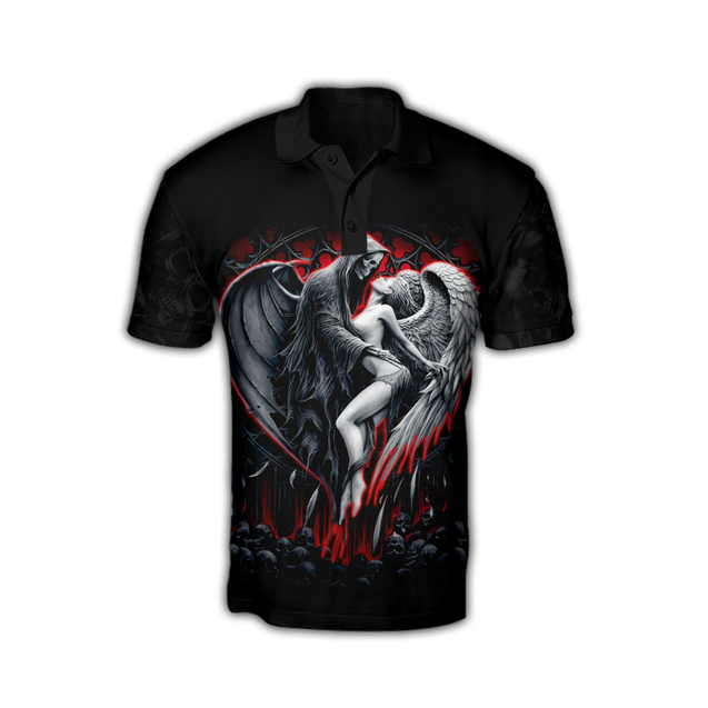 Skull And Beauty 3D Over Printed Shirt For Men And Women MH28012126