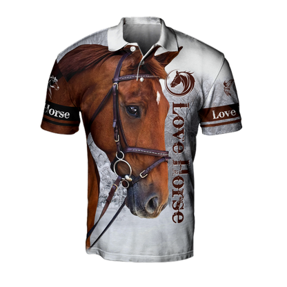 Love Horse 3D All Over Printed Shirts Pi05012102