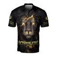 October Lion 3D All Over Printed Unisex Shirts Pi21012110