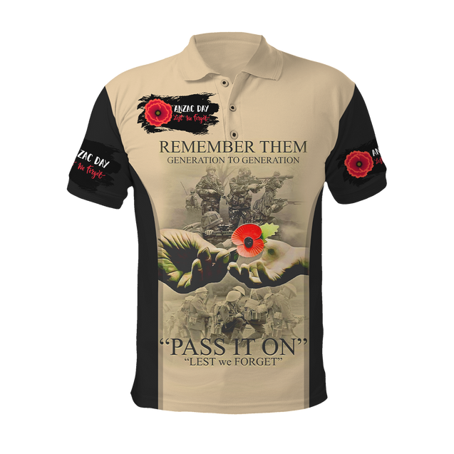 Anzac Day 3D Printed Unisex Shirts TN PD25032101