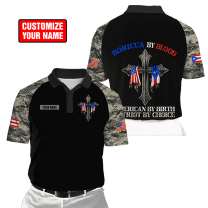 Customize Name Puerto Rico 3D All Over Printed Unisex Shirts