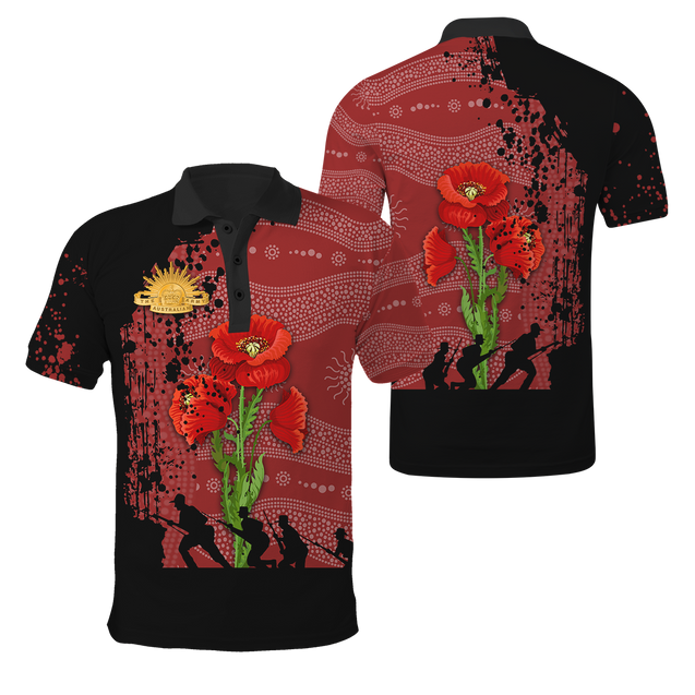 Premium Anzac Day Poppy 3D Printed Unisex Shirts TN