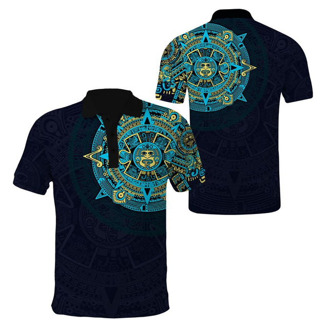 Premium Aztec Mexico 3D All Over Printed Shirts S