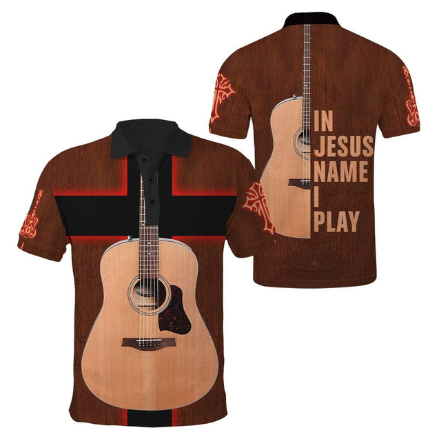 Guitar In Jesus Name I Play 3D Printed Unisex Shirts TN