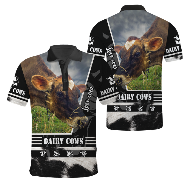 Dairy Cows 3D All Over Printed Unisex Shirts DD1412202