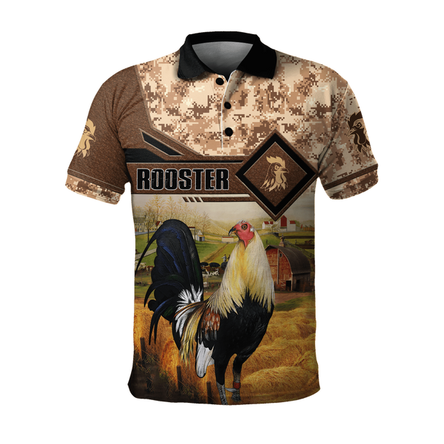 Rooster 3D Printed Unisex Shirts Pi15042104