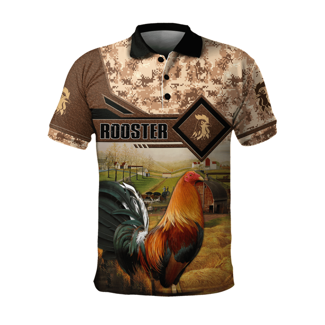 Rooster 3D Printed Unisex Shirts Pi15042105