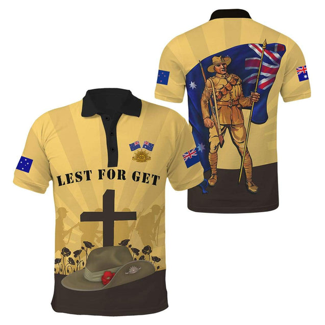 Lest We Forget Anzac Day 3D Printed Unisex Shirts