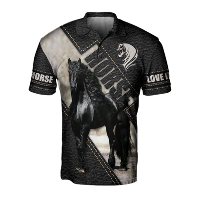 Black Horse 3D All Over Printed Hoodie Pi112058XT