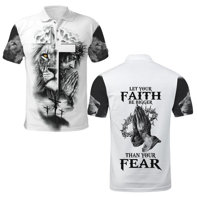 Let Your Faith Be Bigger Than Your Fear Jesus 3D All Over Printed Shirts