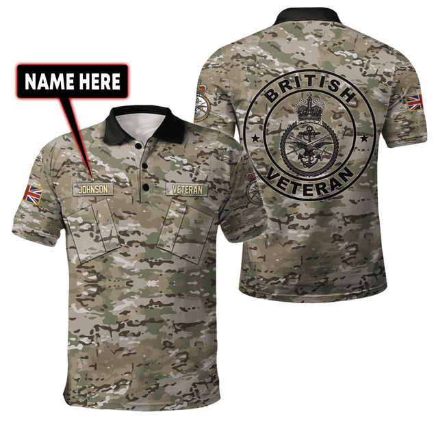 Custom Name XT British Armed Forces 3D Printed Shirts