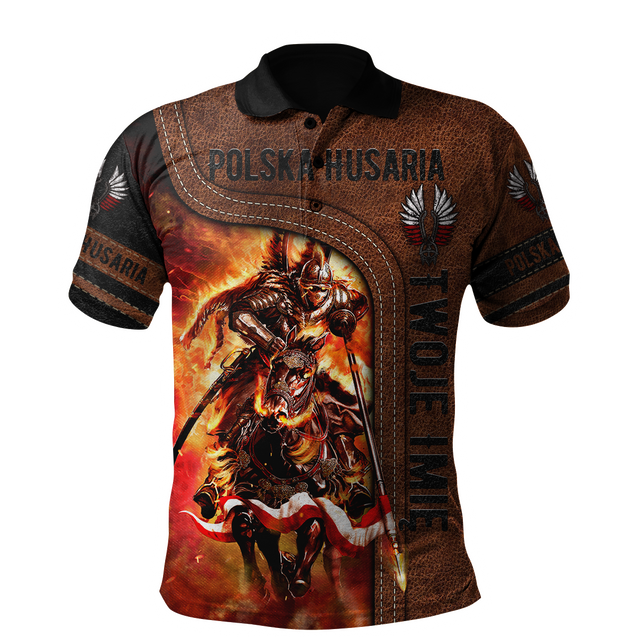 Premium Winged Hussars Leather Pattern Custom name 3D Printed Shirts