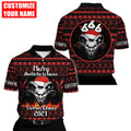 Customize Name Skull Satanic 3D All Over Printed Unisex Shirts