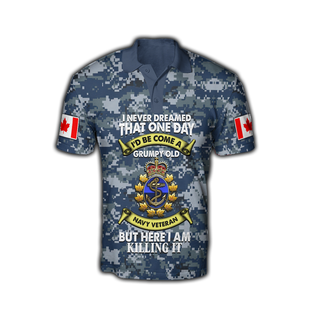 Canadian Navy Veteran 3D Printed Shirts MH15032103