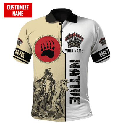 Customized Name Native American 3D All Over Printed Unisex Shirts