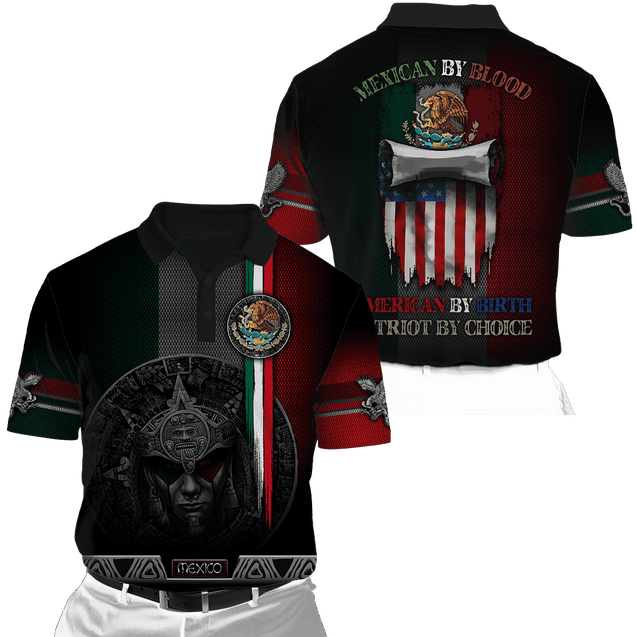 Mexcian By Blood 3D All Over Printed Unisex Shirts