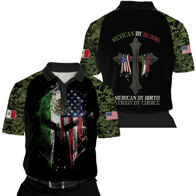 Mexican By Blood 3D All Over Printed Unisex Shirts