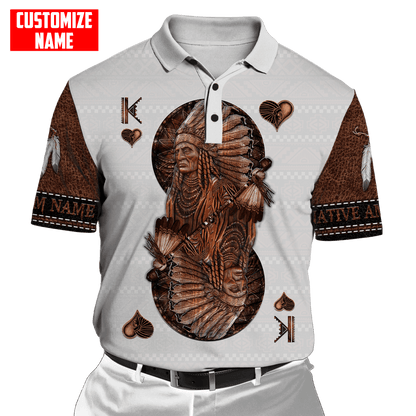 Customized name Native American 3D All Over Printed Unisex Shirts