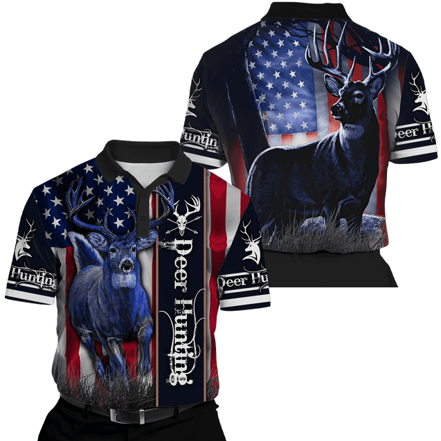 American Deer Hunting 3D All Over Printed Unisex Shirts