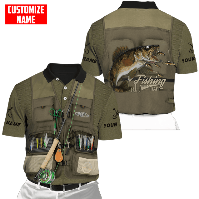 Customized name Fishing 3D All Over Printed Shirts