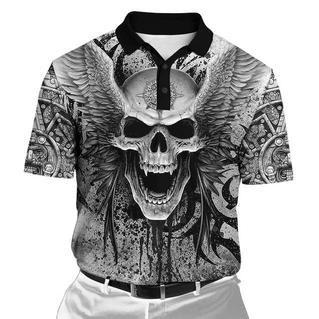 Aztec Mexican Skull 3D All Over Printed Unisex Hoodie