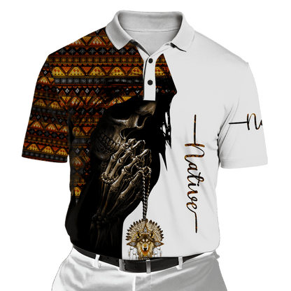 Native American Skull 3D All Over Printed Unisex Shirts