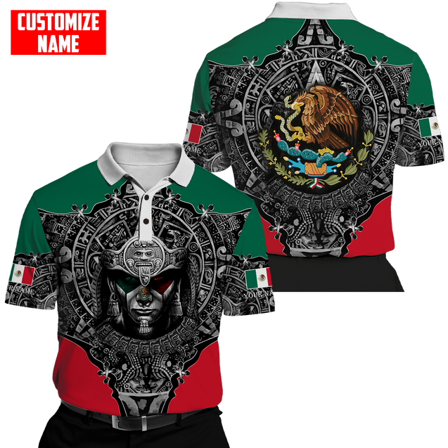 Personalized Name Aztec Mexican 3D All Over Printed Unisex Shirts