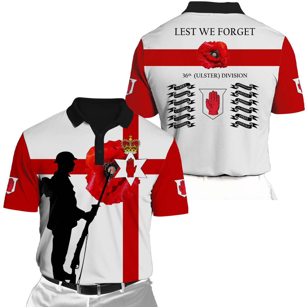 36th Division Remembrance Day Lest We Forget 3D All Over Printed Unisex Shirts